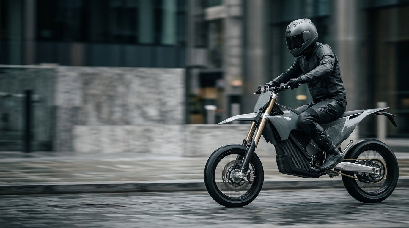 Stark Future city riding scene